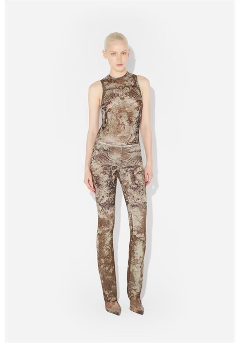 tank top mesh printed médaillon donna multicolor JEAN PAUL GAULTIER | 25/03-W-TO304-M006P6965